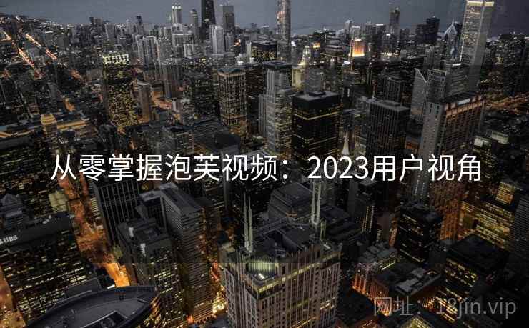 从零掌握泡芙视频：2023用户视角