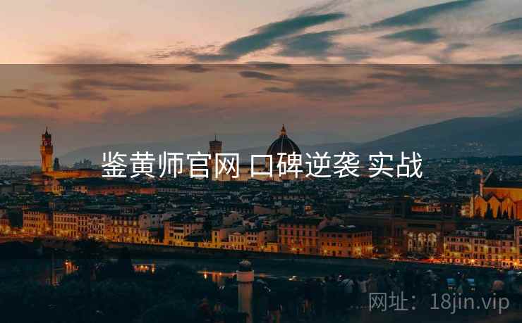 鉴黄师官网 口碑逆袭 实战