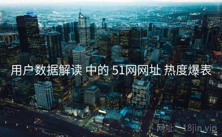 用户数据解读 中的 51网网址 热度爆表